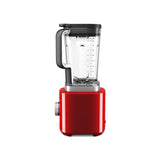 KitchenAid K200 Pure Power Blender Empire Red – Side view showing blending jar and blades