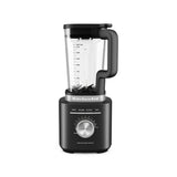 KitchenAid Pure Power Blender with 1.75L glass jar in Matte Black, front view showing precision speed control and preset functions.