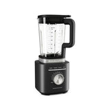 KitchenAid Pure Power Blender with 1.75L glass jar in Matte Black, front three-quarter view.