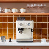 KitchenAid Semi Automatic Espresso Machine with Grinder White | Minimax