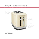 Kitchenaid KMT2109 2 Slice Toaster Almond Cream | Minimax