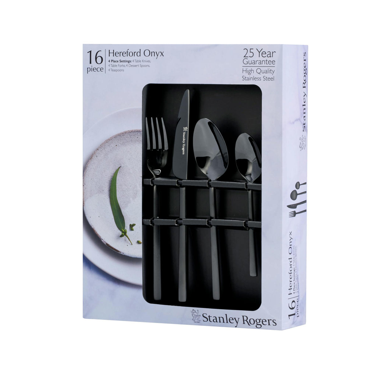 Stanley Rogers Hereford Onyx 16 Piece Cutlery Set