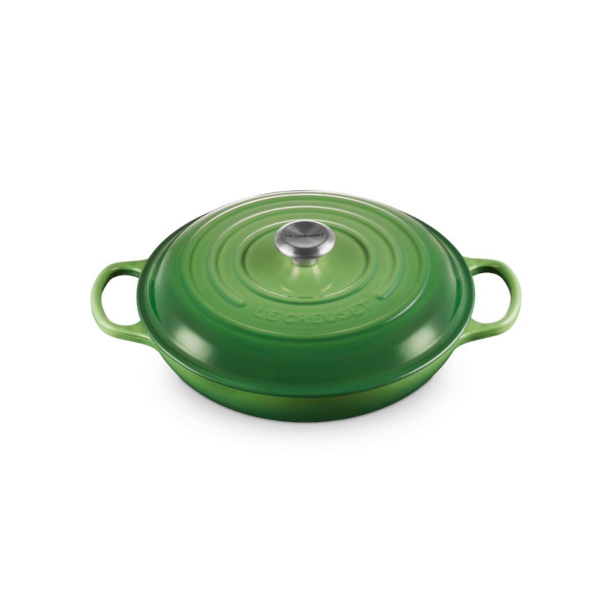Le Creuset Signature Cast Iron Shallow Casserole Bamboo 30cm | Minimax