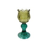 Zina Flower Votive Green/Sage 16cm