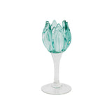 Swing Gifts Verity Glass Stem Flower Votive Mint Medium 17cm | Minimax