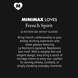 La Rochere Bee Whisky Glass 320ml (Set of 4) | Minimax
