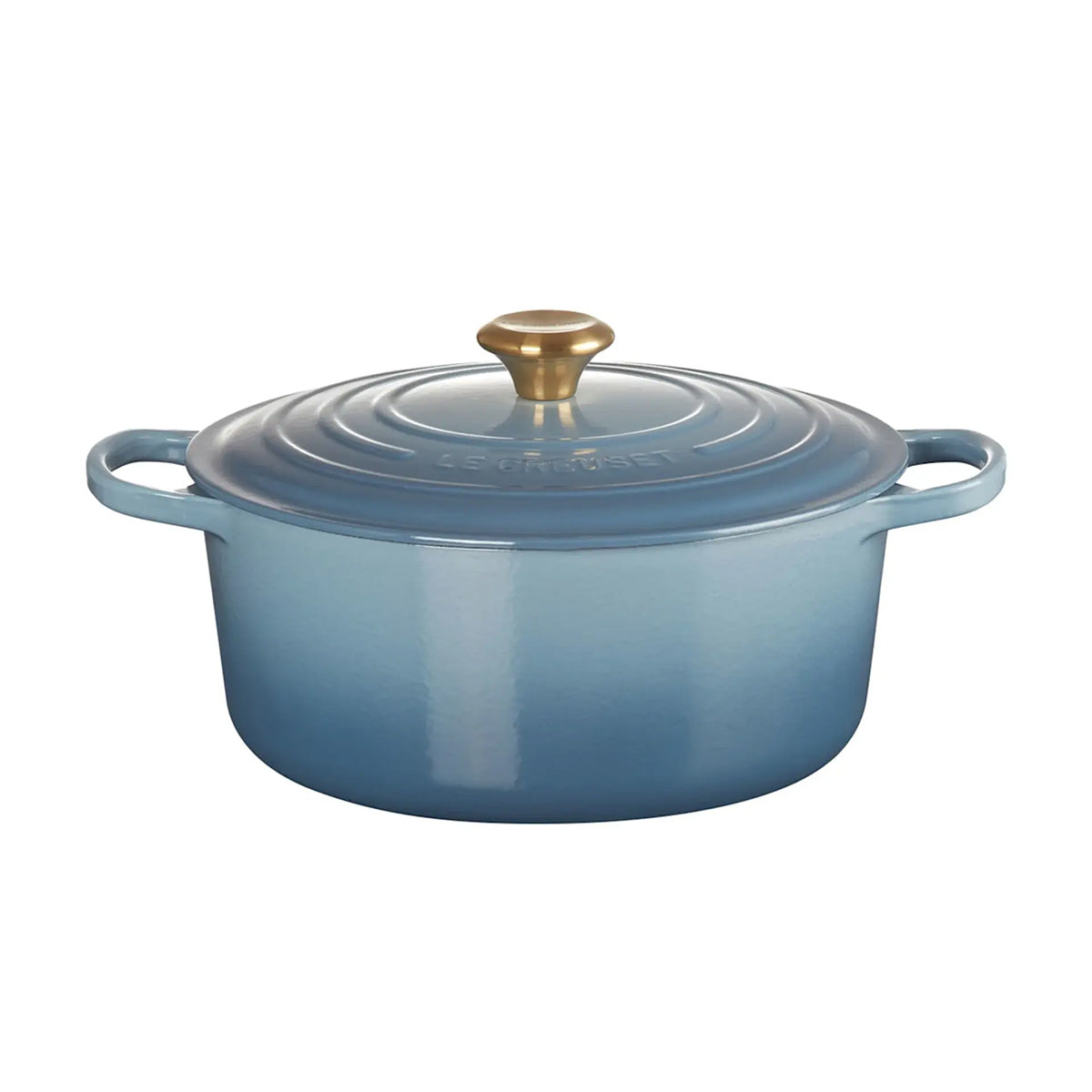 Le Creuset Signature Cast Iron Round Casserole Chambray 28cm (6.7L) | Minimax