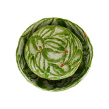 La Ceramica Radicchio Round Bowl Large Green 32x13cm – nested set display showing multiple sizes