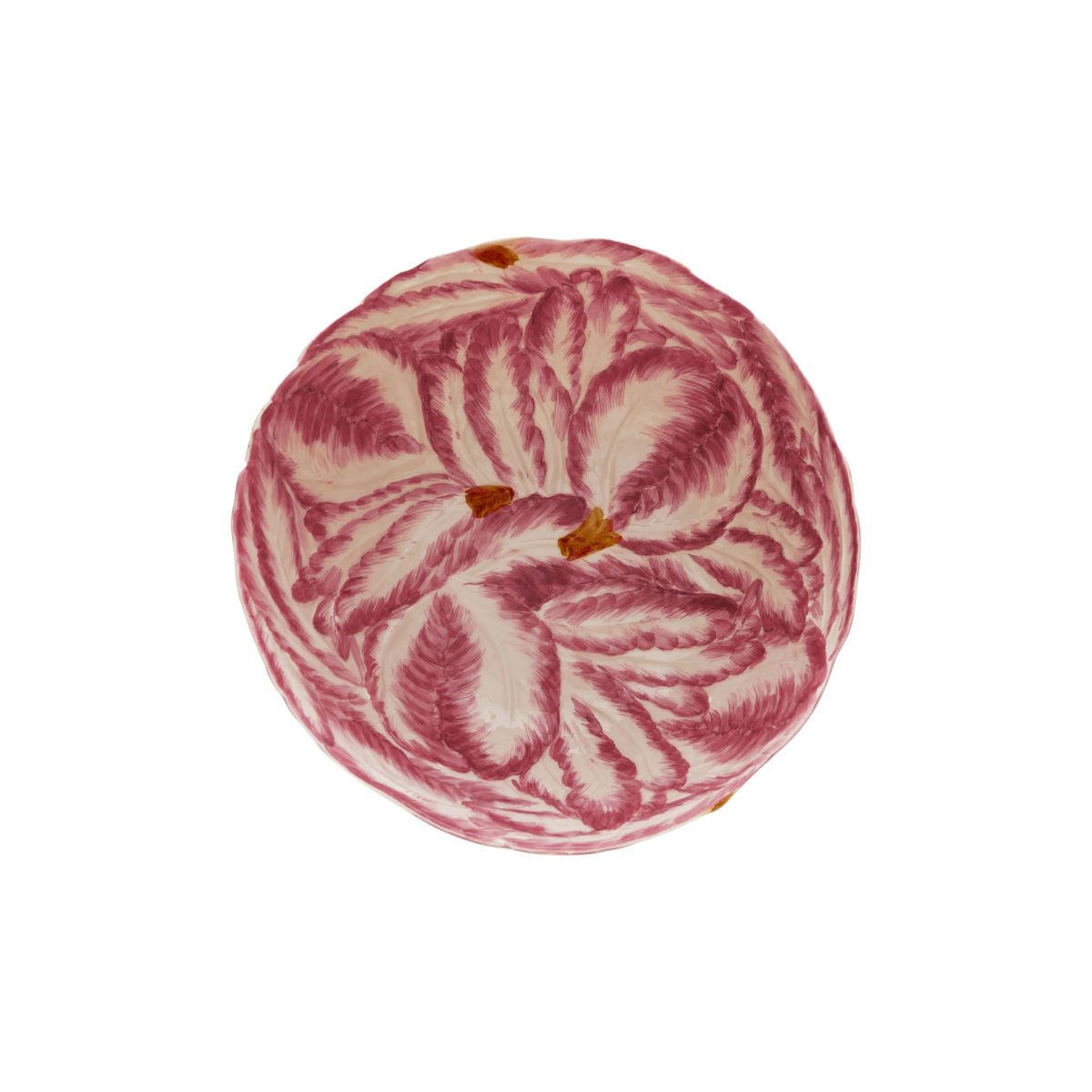 La Ceramica Radicchio Round Bowl Medium Red 26x11cm – top view