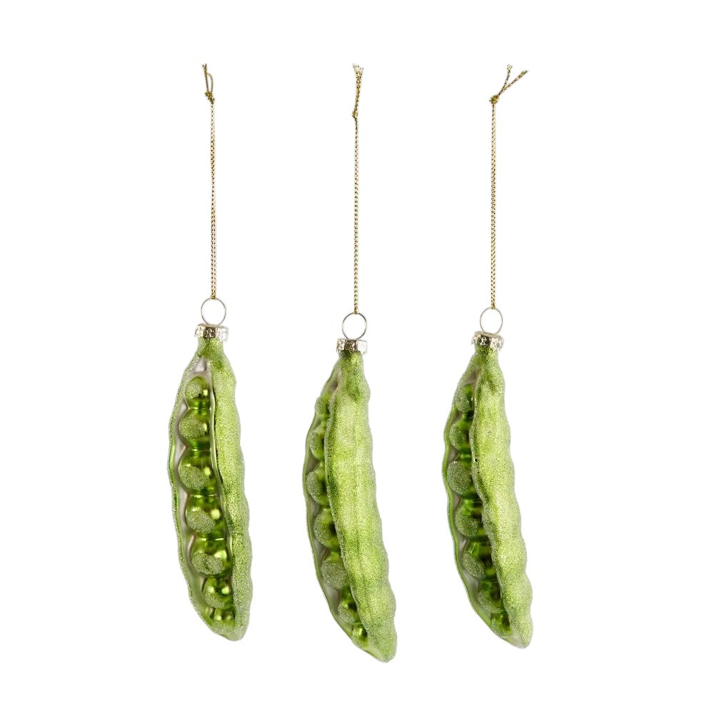 Vixen & Velvet La Dolce Vita Peas Pod Green Hanging Decoration 14cm | Minimax