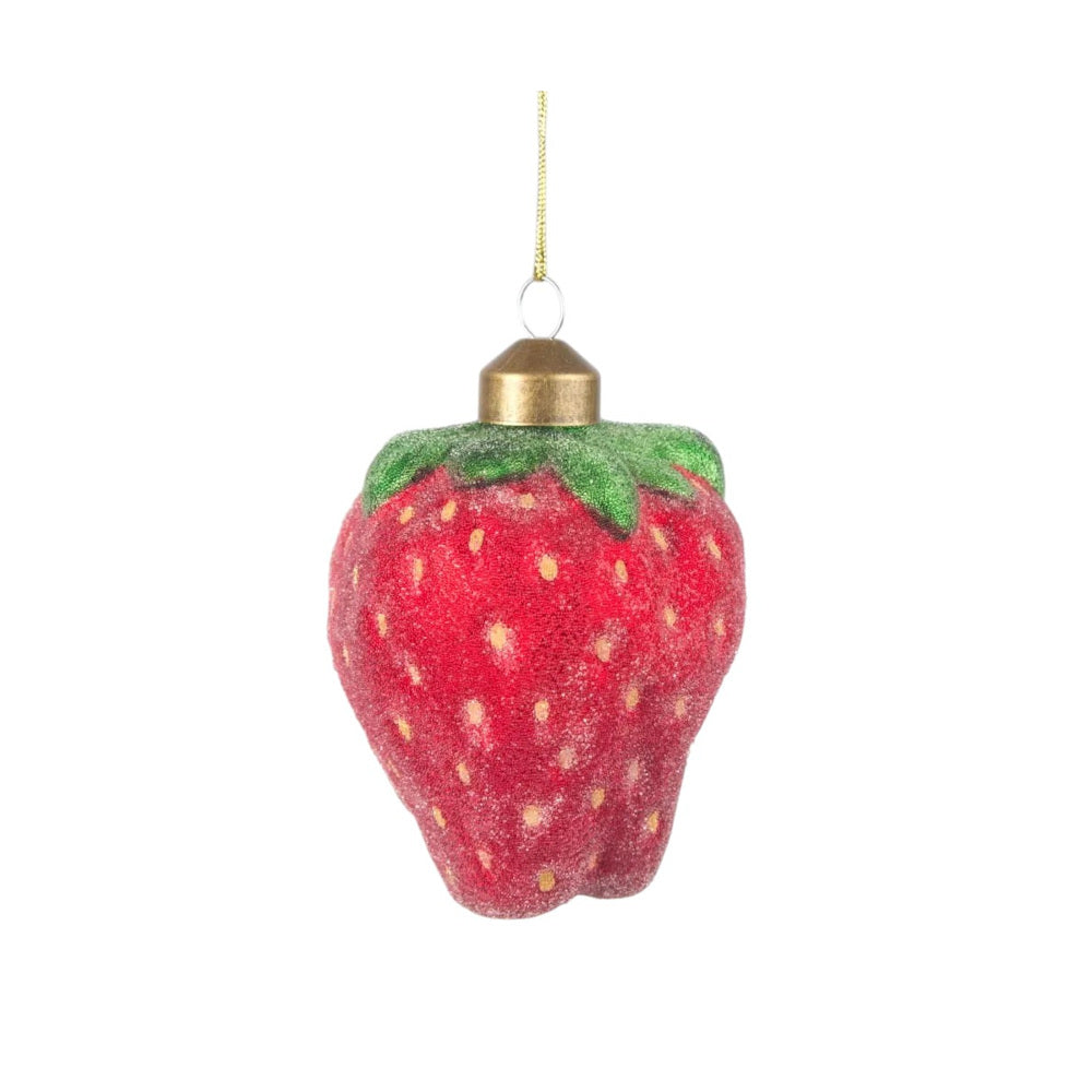 Vixen & Velvet La Dolce Vita Strawberry Hanging Decoration Red 9cm | Minimax