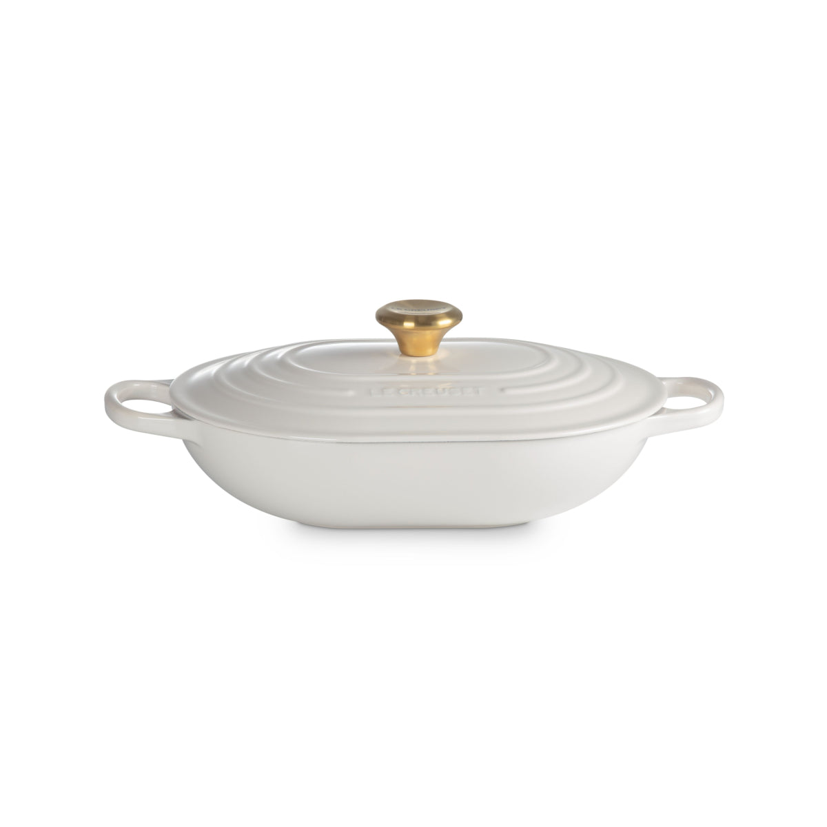 Le Creuset Signature Oblong Casserole Creme 31cm