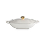 Le Creuset Signature Oblong Casserole Creme 31cm