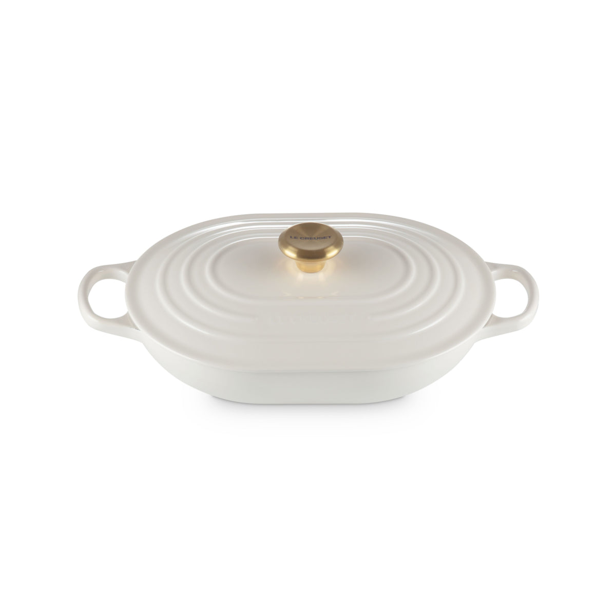 Le Creuset Signature Oblong Casserole Creme 31cm
