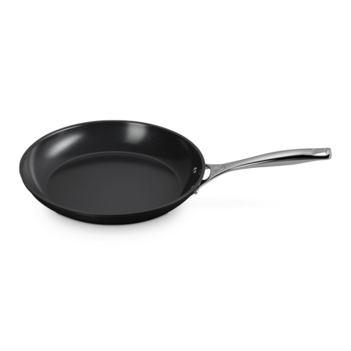 Le Creuset Essential Non-Stick Ceramic Deep Frying Pan Set 24cm & 28cm - side view on white background