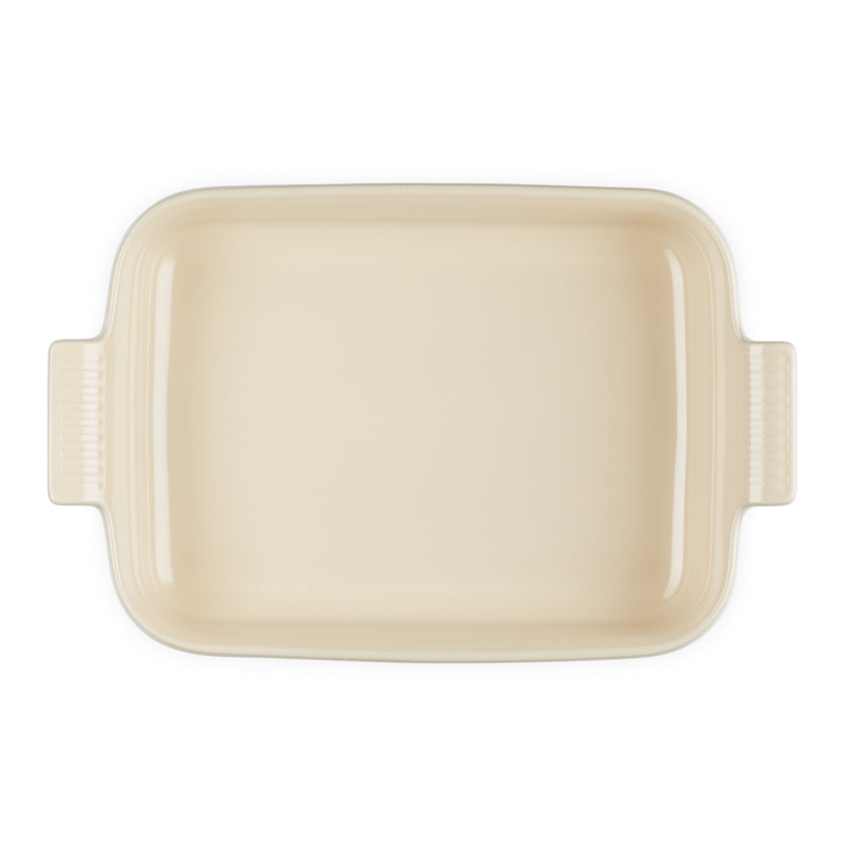 Le Creuset 32cm Heritage rectangular dish in coastal blue gradient enamel