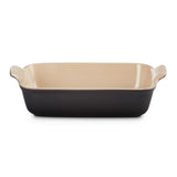 Le Creuset Heritage Stoneware Rectangular Dish Satin Black 32cm