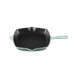 Le Creuset Signature Cast Iron Square Grillit 26cm Sage square grill pan cast iron ridged surface premium cookware