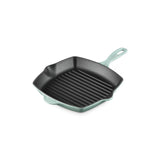 Le Creuset Signature Cast Iron Square Grillit 26cm Sage square grill pan cast iron ridged surface premium cookware