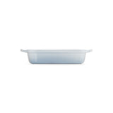Le Creuset Signature Roaster 33cm Coastal Blue enamelled cast iron rectangular roasting dish with cream interior and loop handles