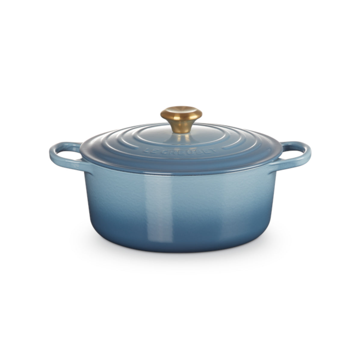 Le Creuset Signature Round Casserole Chambray 26cm | Minimax