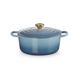 Le Creuset Signature Round Casserole Chambray 26cm | Minimax