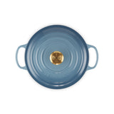 Le Creuset Signature Round Casserole Chambray 26cm | Minimax