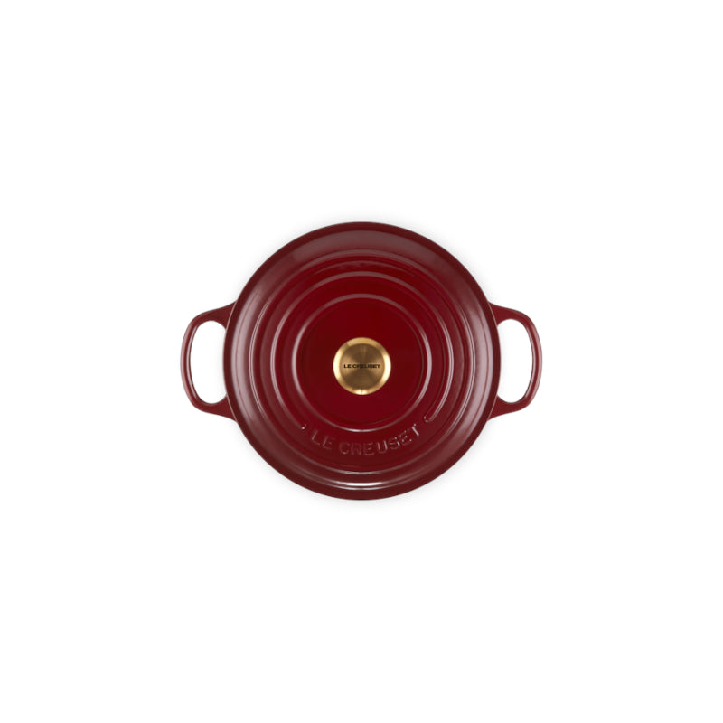 Le Creuset Signature Round Casserole Garnet 22cm (3.3L) | Minimax