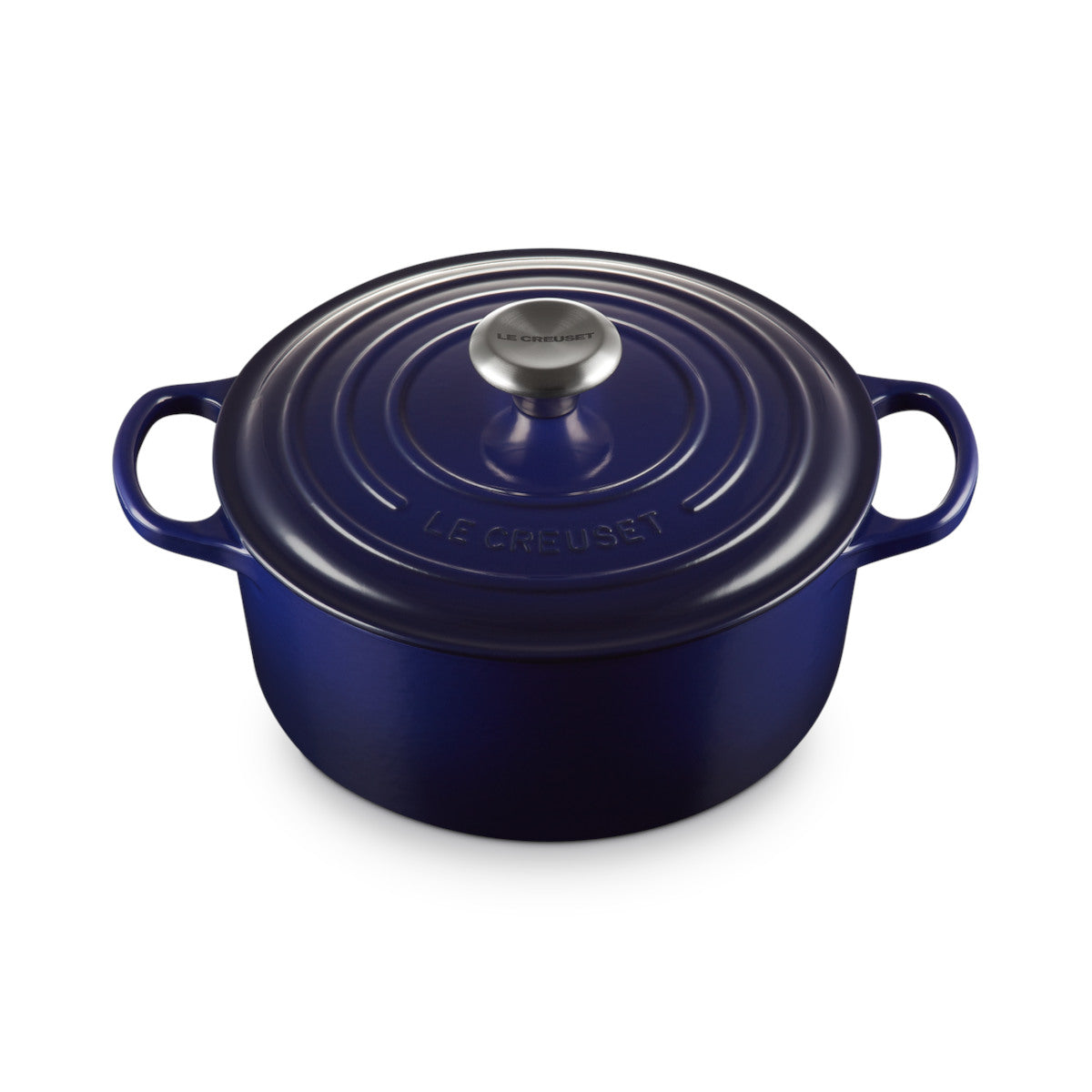 Le Creuset Signature Round Casserole Indigo 24cm | Minimax