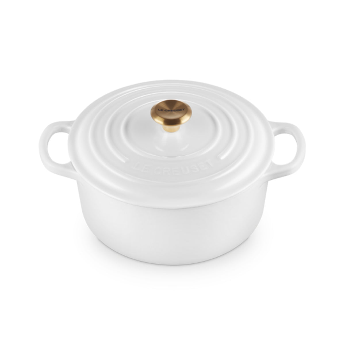 Le Creuset Signature Round Casserole White 26cm | Minimax