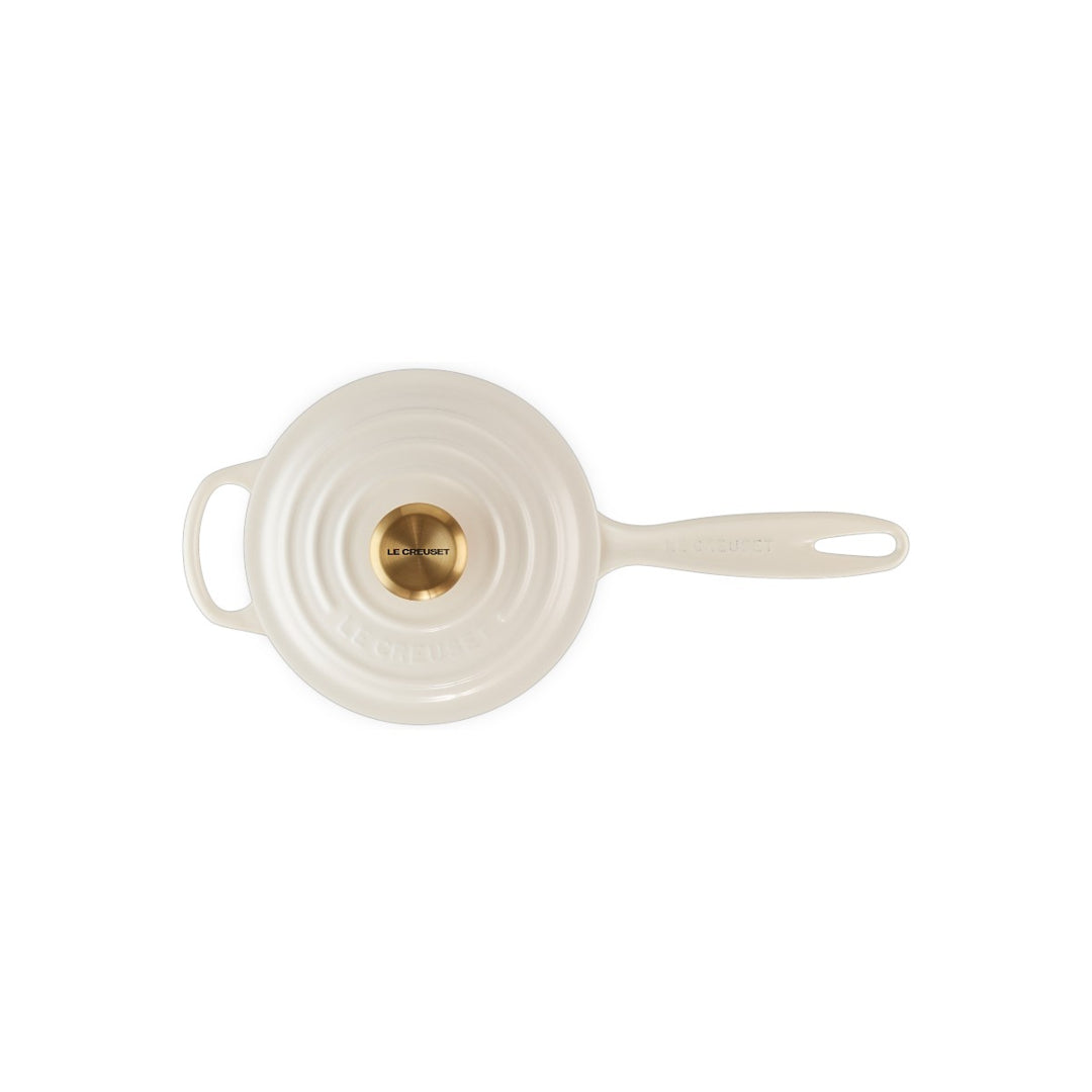 Le Creuset Signature Saucepan Creme 16cm