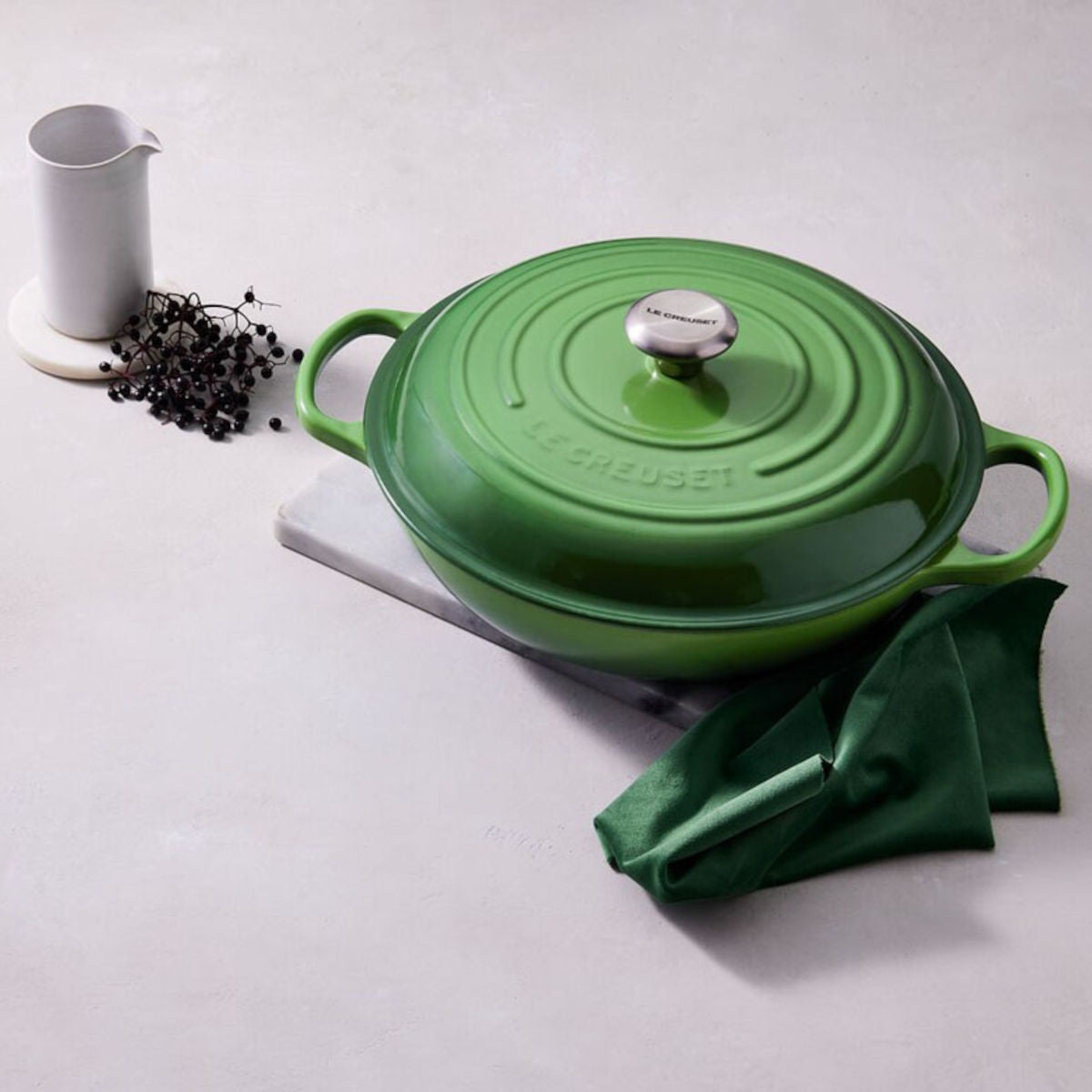 Le Creuset Signature Shallow Casserole Bamboo 26cm | Minimax