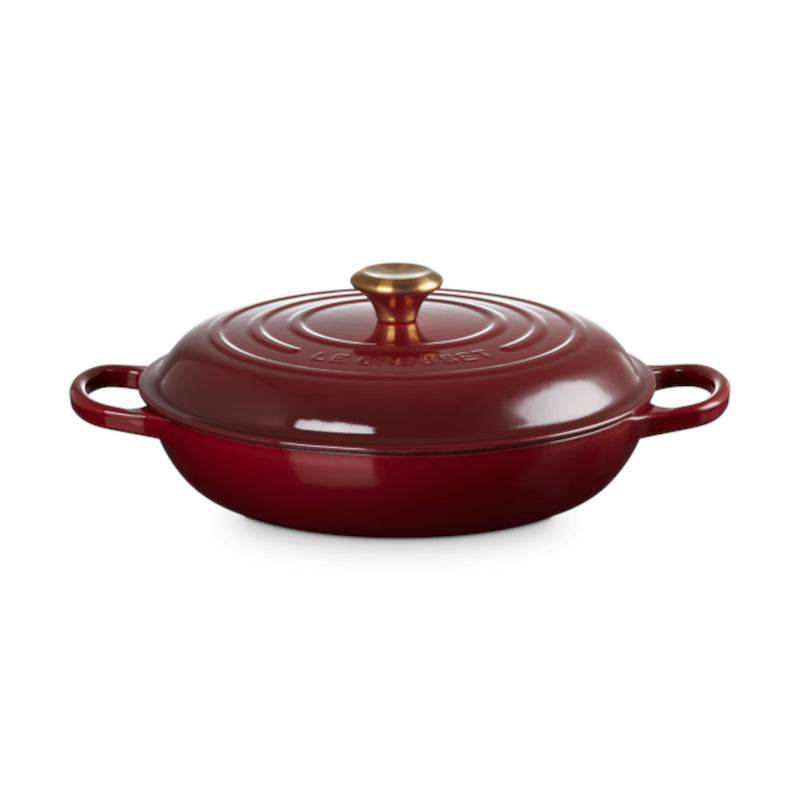 Le Creuset Signature Shallow Casserole Garnet 30cm (3.5L) | Minimax