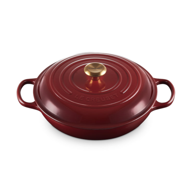 Le Creuset Signature Shallow Casserole Garnet 30cm (3.5L) | Minimax