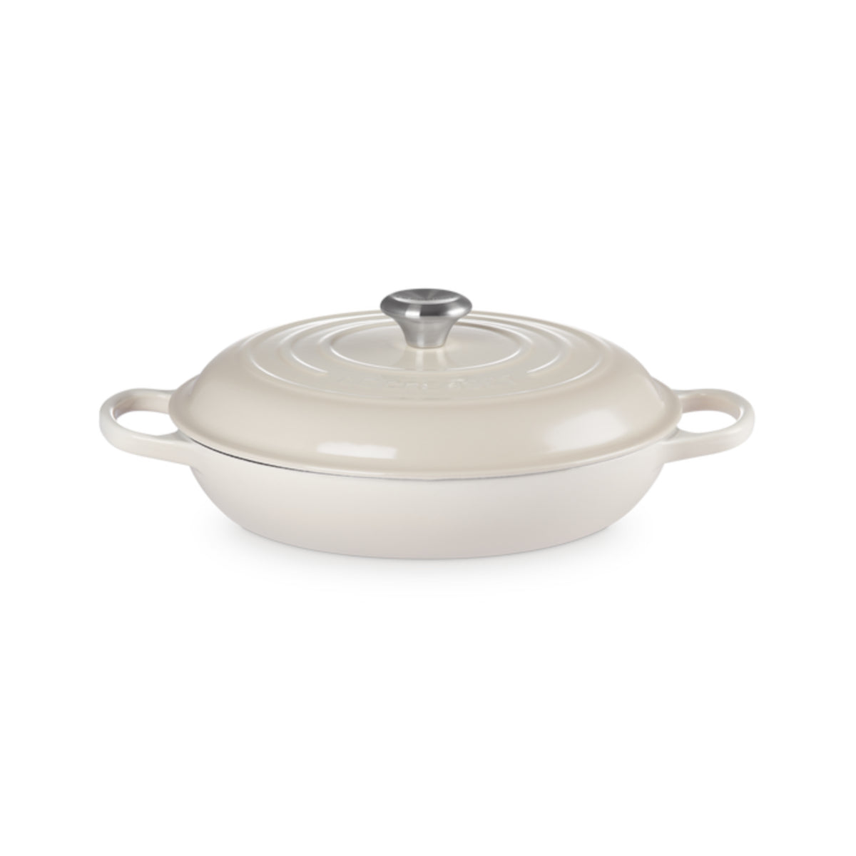 Le Creuset Signature Shallow Casserole Meringue 30cm (3.5L) | Minimax