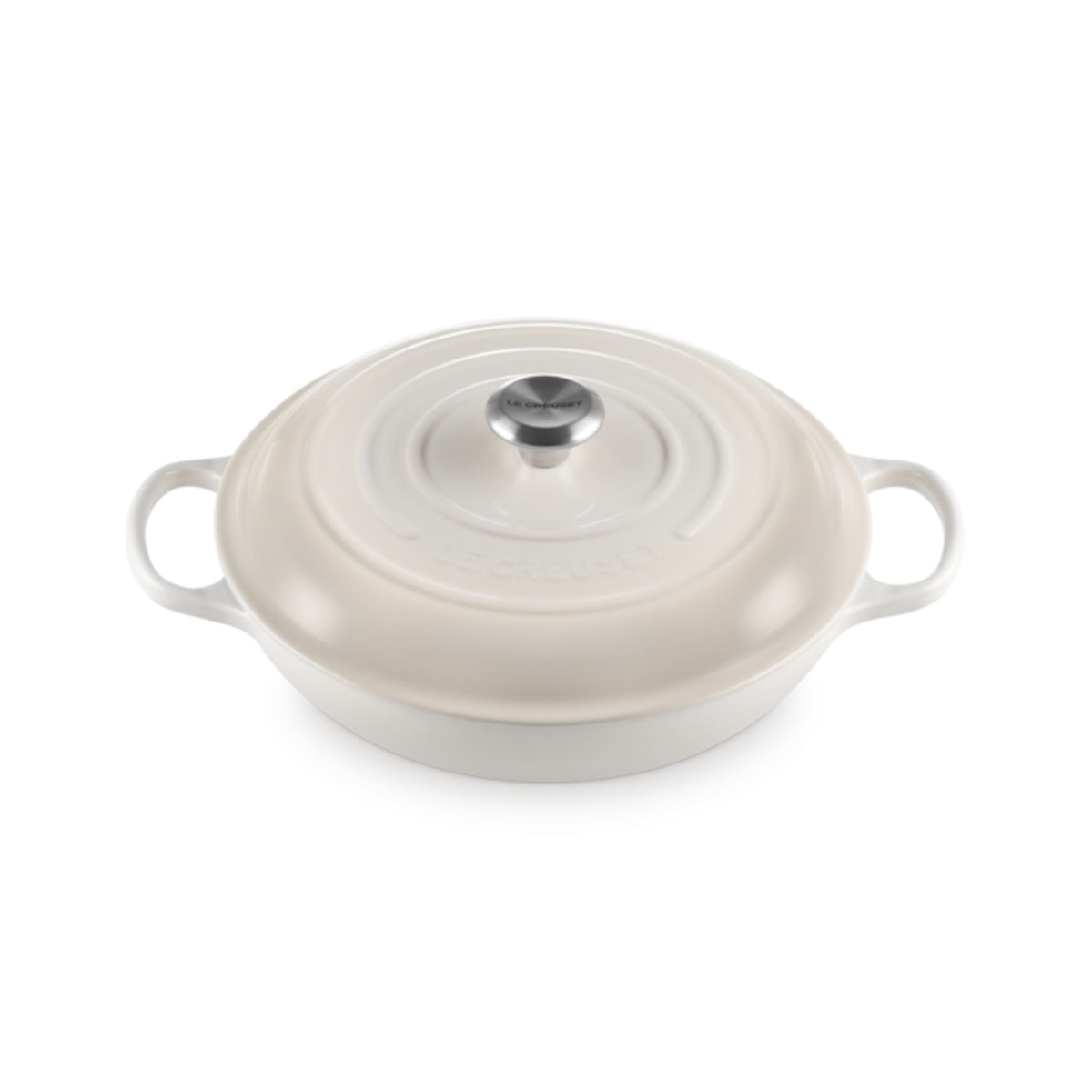 Le Creuset Signature Shallow Casserole Meringue 30cm (3.5L) | Minimax