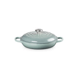 Le Creuset Signature shallow cast iron casserole 26cm 2.2L in Sea Salt