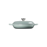Le Creuset Signature shallow cast iron casserole 26cm 2.2L in Sea Salt