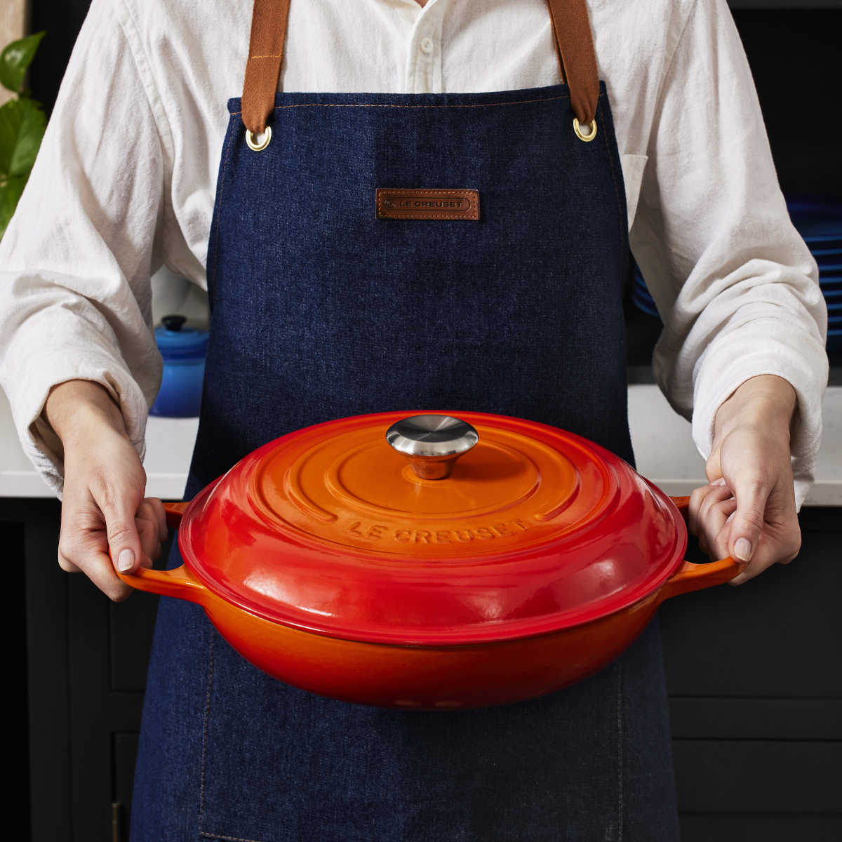 Le Creuset Signature Shallow Casserole Volcanic 30cm