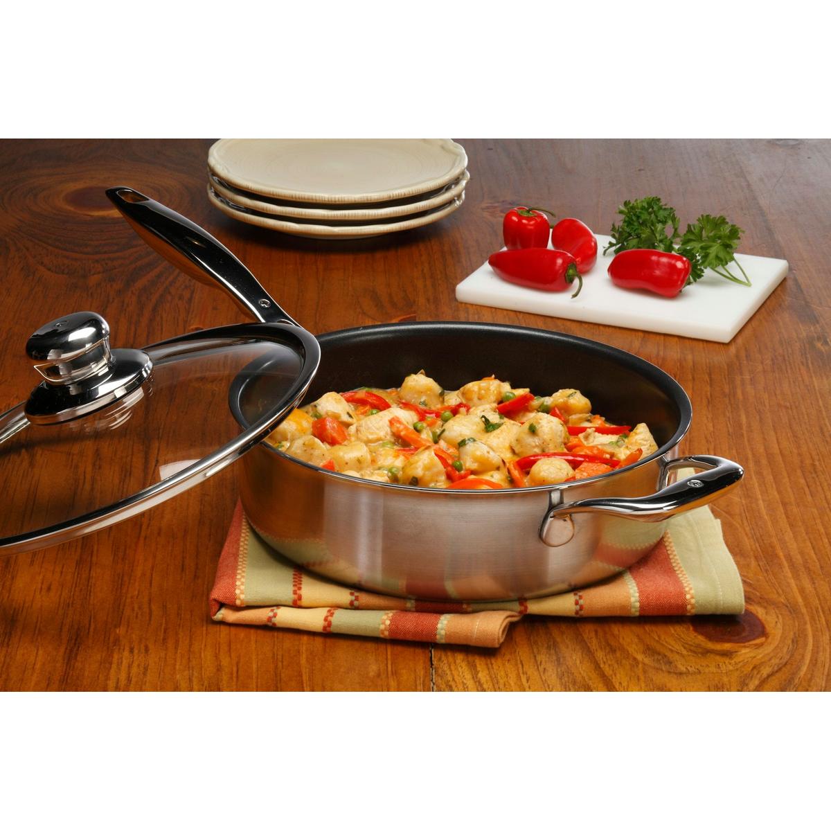 Swiss Diamond Clad Non-stick XD Induction Saute Pan with Lid 24cm (3L)