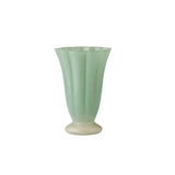 Coast To Coast Home Andrea Glass Vase Ivory / Sage 17 x 25cm