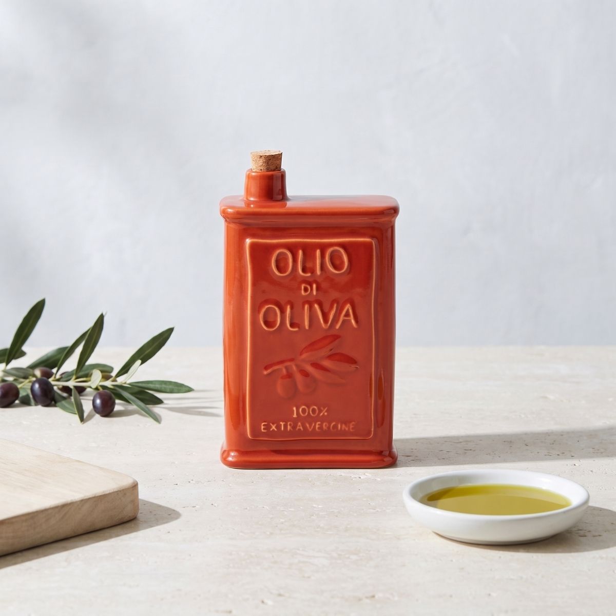 Assemble Olio Ceramic Oil Bottle Rust 12 x 6 x 22cm