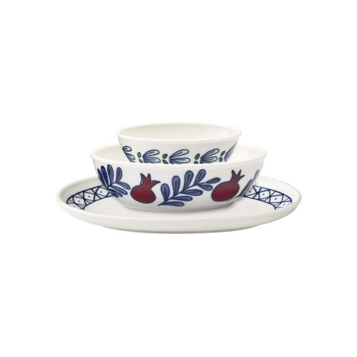 Ecology Merri Dip Bowls With Tray 19.5cm set of 2