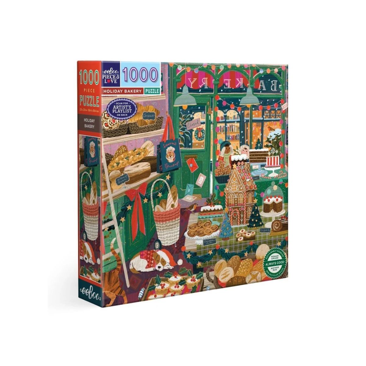 Eeboo Holiday Bakery Puzzle 1000 pieces