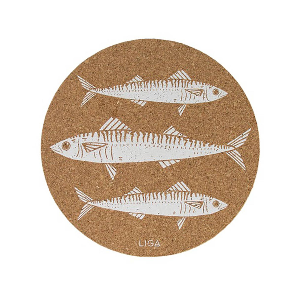 Liga Mackerel Cork Placemat 25cm | Minimax