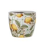 Limoni Ceramic Pot Green & Yellow Large 19 x 17cm | Minimax