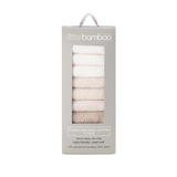 Little Bamboo Baby Towelling Washers Iced Coffee Pack of 10 | Minimax