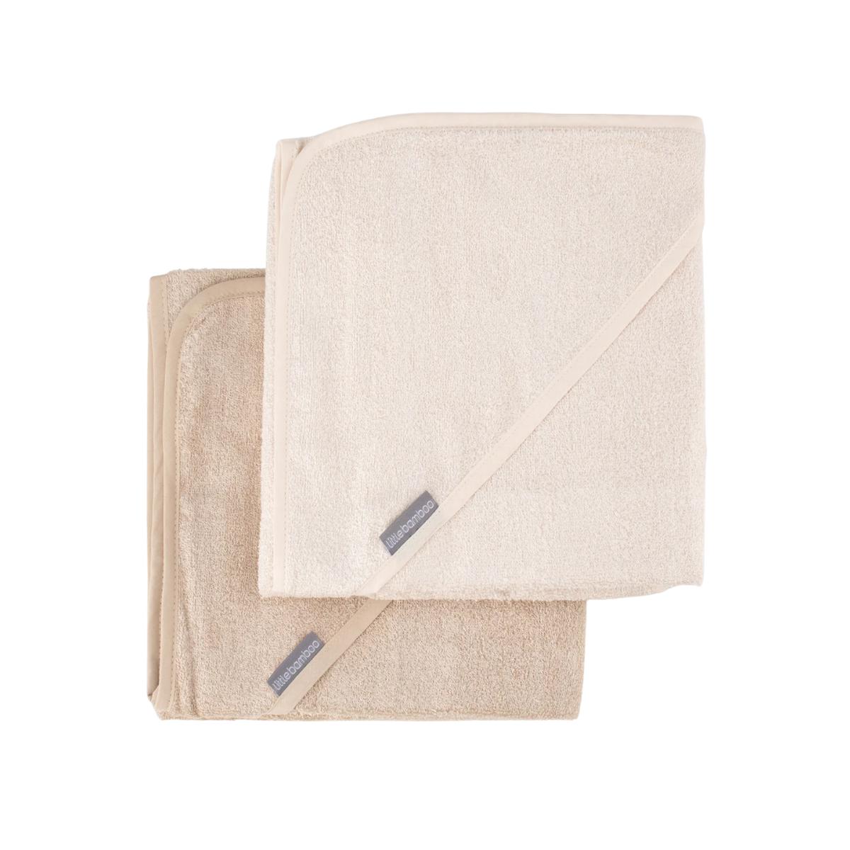 Little Bamboo Iced Coffee Baby Hooded Towels Set of 2 | Minimax