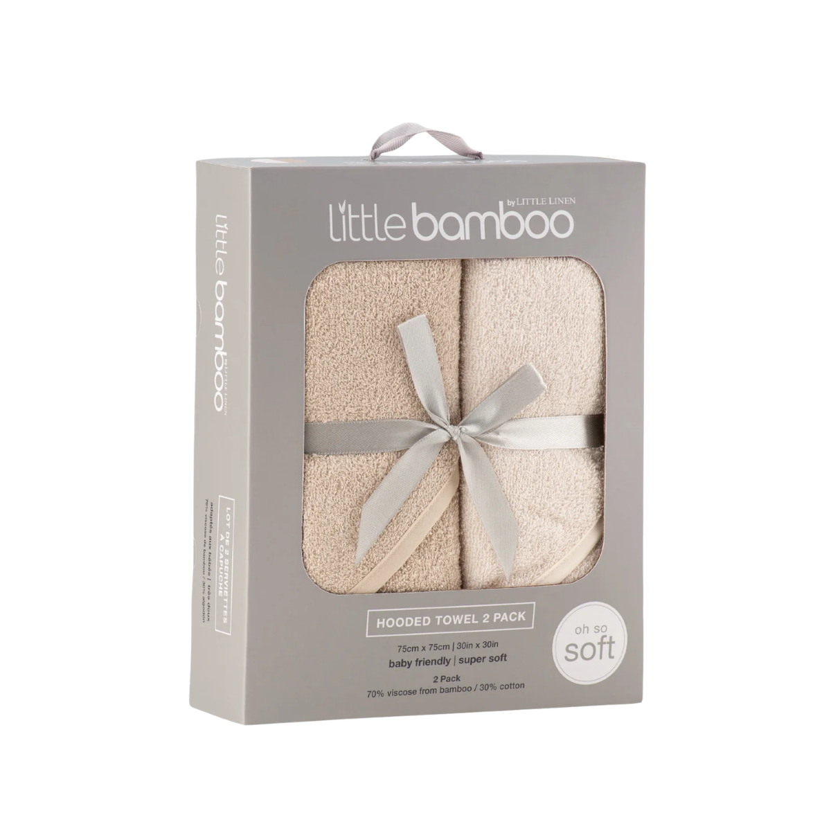 Little Bamboo Iced Coffee Baby Hooded Towels Pack of 2 | Minimax