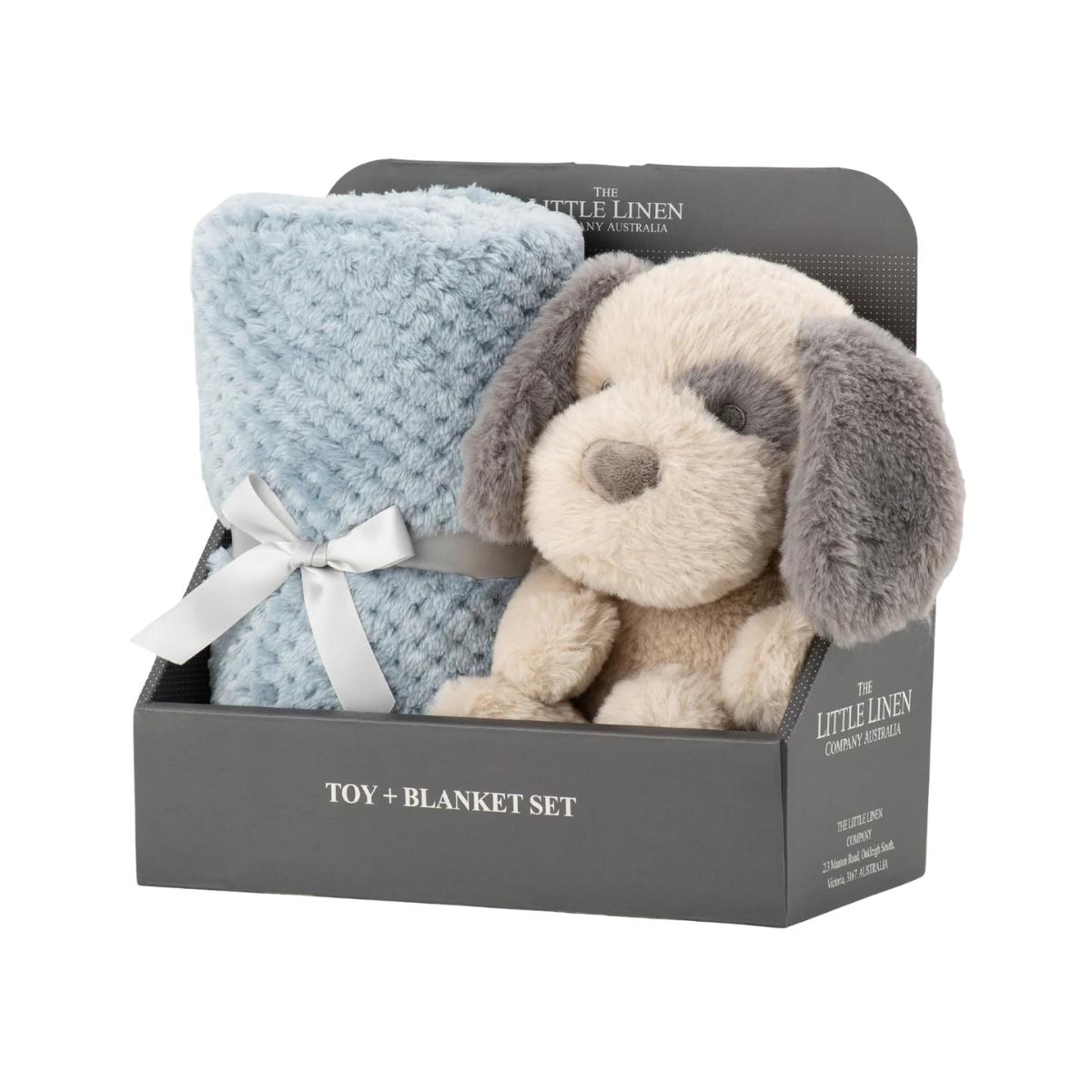 Little Linen Barklife Patch Soft Plush Toy & Blanket | Minimax